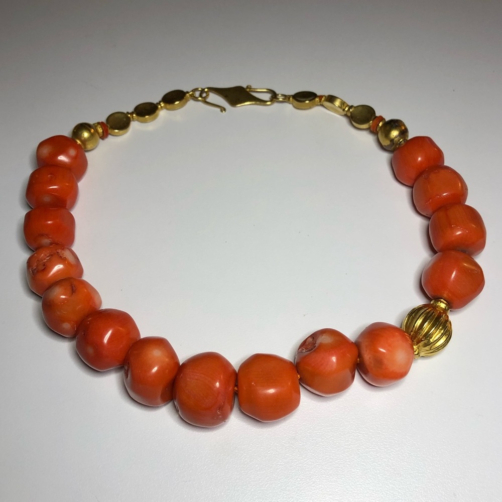 Ellen Ansel Designs - Native American Coral Necklace. California